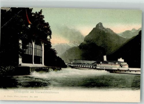 Dampfer Stadt Mailand Tellskapelle am Vierwaldstättersee