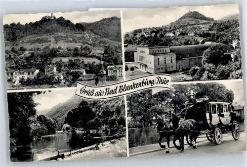 Bad Blankenburg Teilansicht, Postkutsche