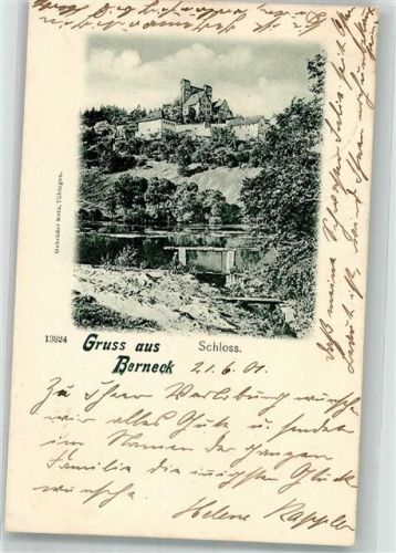 Berneck 1901 mit Schloss Berneck