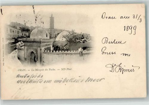Oran 1899 La Mosqué du Pacha
