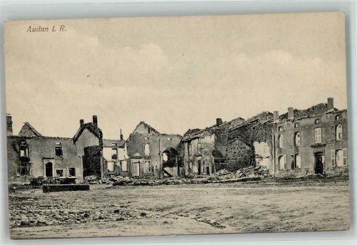 Audun-le-Roman 1915 Feldpost WK I Landsturm Inf.Ers.Batl. Diedenhofen