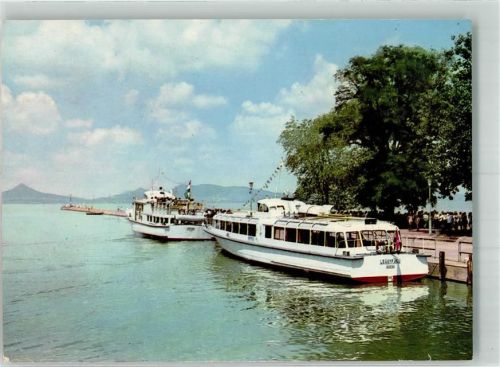 Fonyód 1969 Motoschiff Hafen