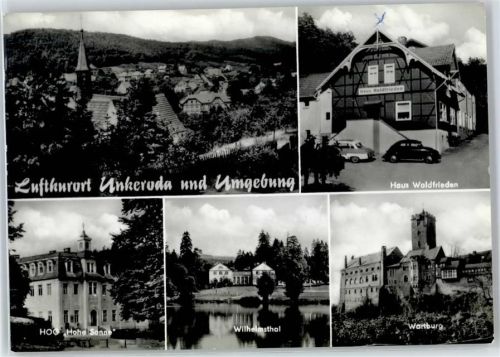 Wolfsburg-Unkeroda Haus Waldfrieden, Wartburg, Wilhelmstal, Gaststätte Hohe Sonne