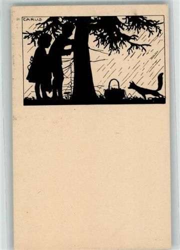 Tierschutzverein Berlin Kinder Fuchs Scherenschnitt F II Nr. 43
