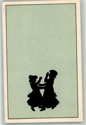 Zankende Kinder Schattenriß Karte Kunstwart Nr. 44