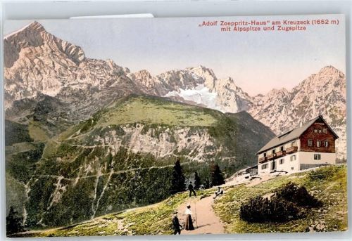 Zugspitze - Adolf Zoepritz Haus am Kreuzeck, Alpspitze, Zugspitze