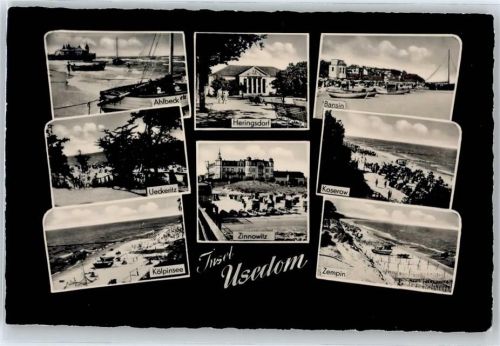 Usedom Ahlbeck, Ueckeritz, Kölpinsee, Heringsdorf, Zinnowitz, Bansin, Koserow, Zempin