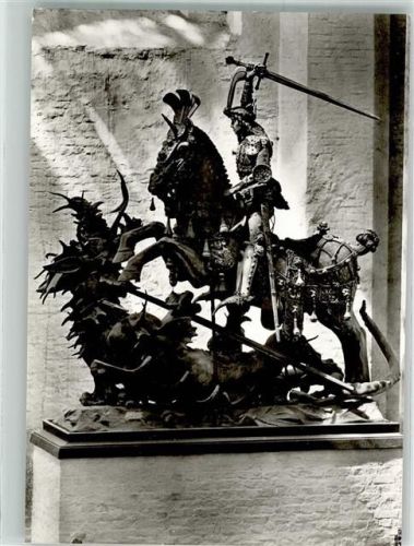 Lübeck Foto Castelli Wilh. St. Georgs Kampf gegen den Drachen Katharinenkirche St. Jürgen Gruppe