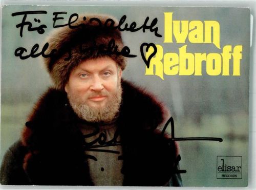 Portrait von Ivan Rebroff mit Widmung