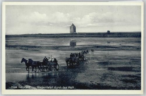 Neuwerk Leuchtturm, Wagenfahrt durch das Watt