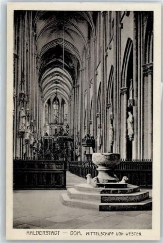 Halberstadt Dom, Mittelschiff von Westen