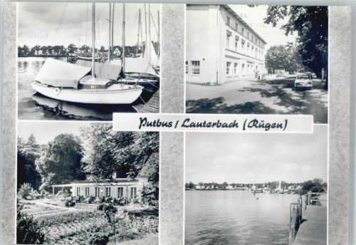 Putbus Hafen, Konsum- Hotel Am Hafen, Rosencafe, Hafen