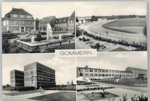 Gommern Platz des Friedens, Sportforum Martin Schwantes, POS II, Max Planck Straße