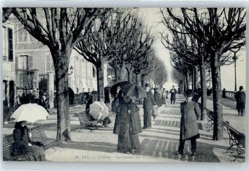 Pau Winter- Karte, Boulevard de Pyrenées