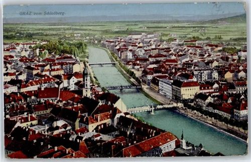 Graz Blick vom Schloßberg