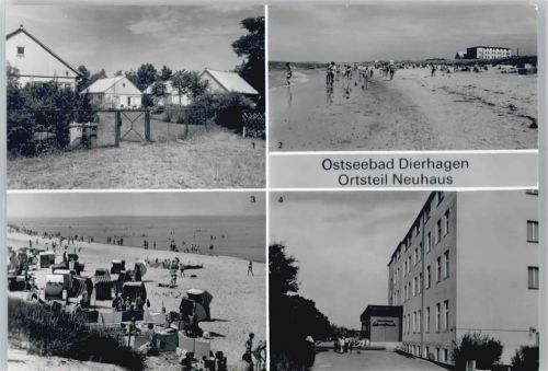 Dierhagen Betriebsferienhäuser, Ostseestrand, FDGB- Erholungsheim Lebensfreude