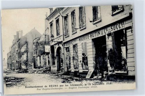 Reims WK I, Bombardierung durch die Deutschen am 19.09.1914