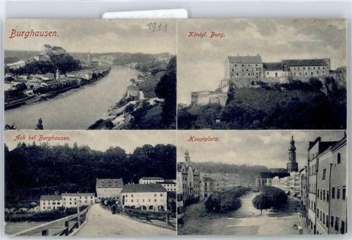 Burghausen Königliche Burg, Hauptplatz. Ach