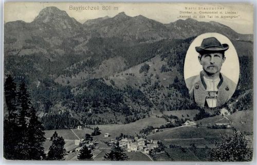 83727 W8163 Bayrischzell - Kirche, Ortsansicht, Marti Staudacher