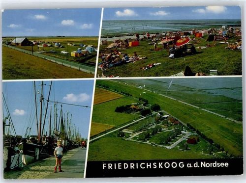 25718 W2228 Friedrichskoog , Dithm - Strandpartie, Campingplatz, Hafen, Luftbild