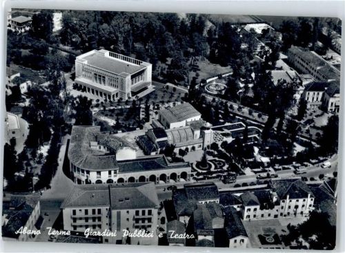 Abano Terme Bagni Fliegeraufnahme, Giardini Pubblici e Teatro