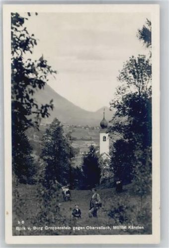 Obervellach Blick von Burg Groppenstein, Mölltal