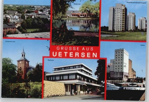 Uetersen Schiff Uetersend Hafen Klosterkirche Rathaus Rosarium