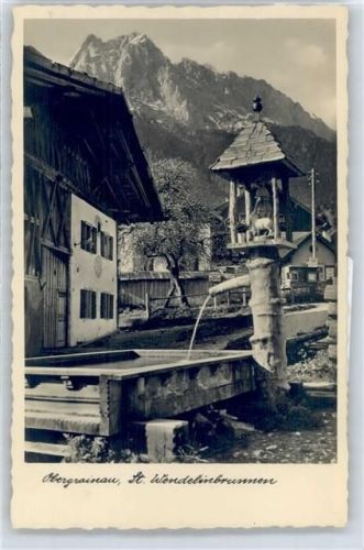 Obergrainau Ortsansicht, St, Wendelinbrunnen