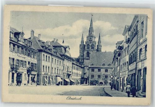 Ansbach Straßenansicht, Möbellager Kaiser