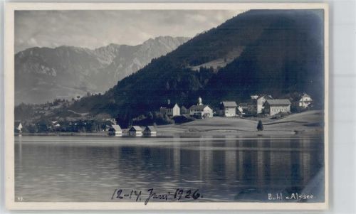 Bühl Totalansicht, Blick über den See