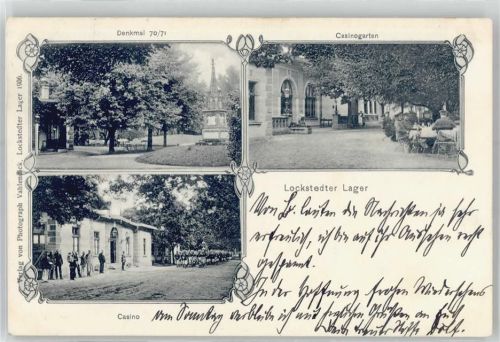 25551 W2214 Lockstedt , Holst - Denkmal 70/71, Casinogarten, Casino