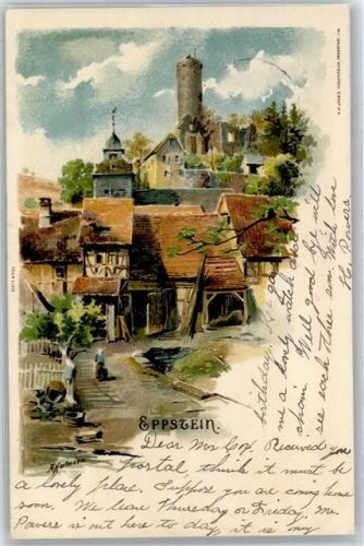 65817 W6239 Eppstein Lithographie 1901