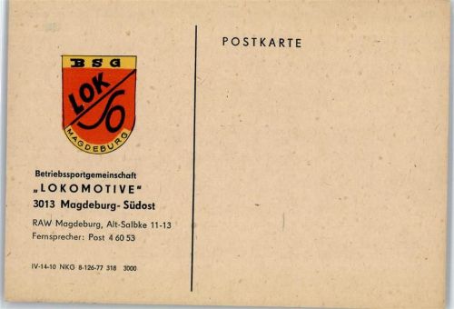 Magdeburg Betriebssportgemeinschaft Lokomotive