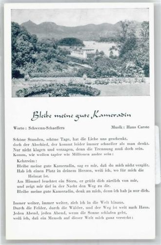 Bleibe meine gute Kameradin