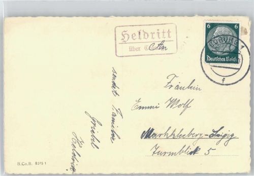 Heldritt Landpoststempel