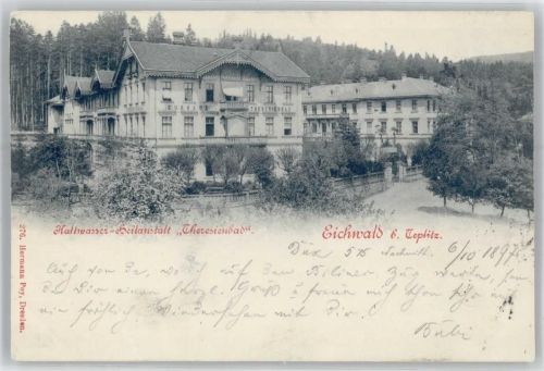 Dubi Kaltwasserheilanstalt Theresienbad, Kurhaus