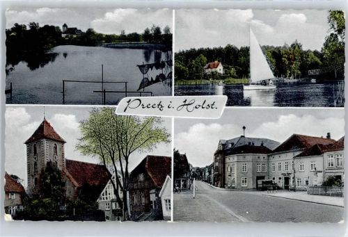 Preetz Seepartie, Segelschiff, Kirche