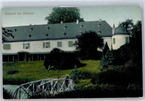97332 W8712 Gaibach - Holzsteg, Schloss, Park