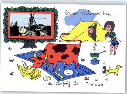 Trelaze Leporello, Camping, Kuh