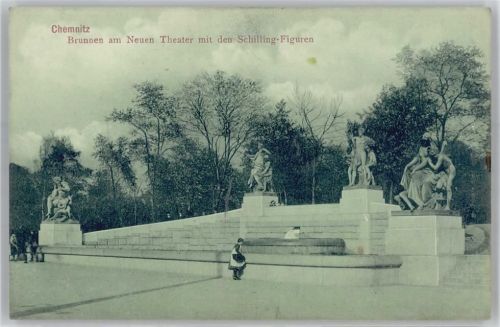 Chemnitz Brunnen am neuen Theater