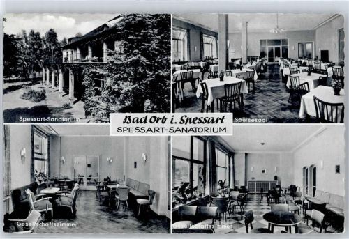 Bad Orb Sanatorium, Gesellschaftszimmer, Speisesaal