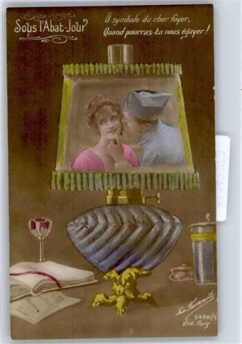 Verlag Vise Paris Nr.2498 , Spiegel , Liebe , Poesie