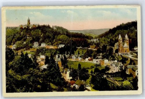 Clerf Teilansicht, Burg, Kirche AKU1