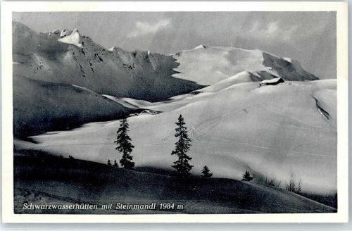 Hirschegg Schwarzwasserhütten mit Steinmandl