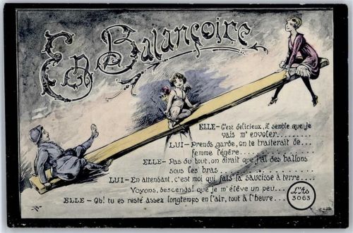Verlag AS No.3063 , Schaukel , Amor