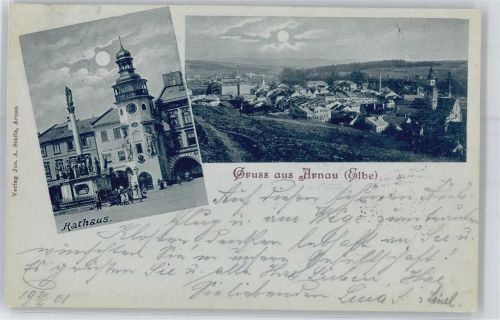 Hostinne Rathaus, Mondschein