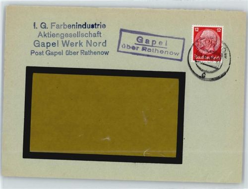 14712 O1830 Rathenow - Landpoststempel Gapel
