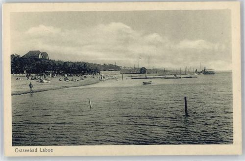 Laboe Blick zum Strand