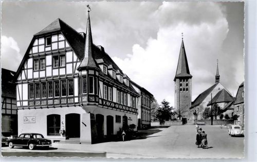 Hirschberg Kirchplatz mit Rathaus
