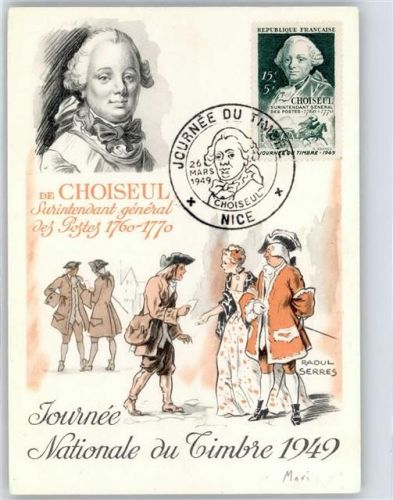 06000 Nice Nizza - Tag der Briefmarke 1949